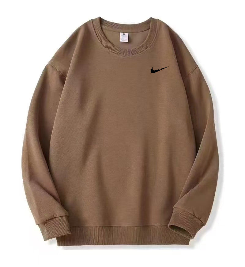 Casual Crewneck Sweatshirt for Men and Women Pure Cotton Loose Fit Oversized Hoodie Autumn/Winter Style