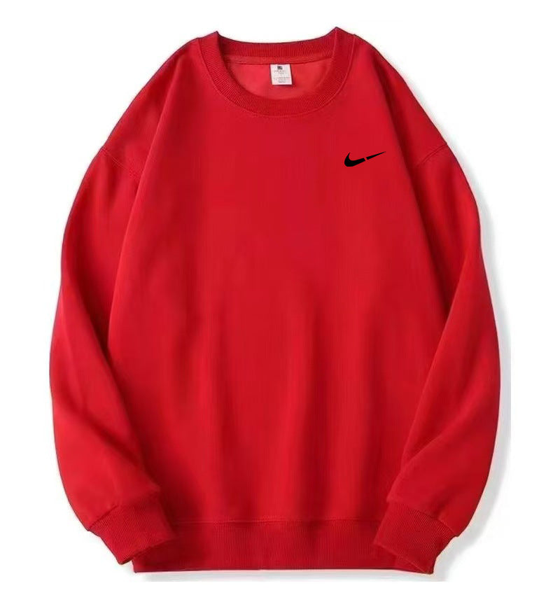 Casual Crewneck Sweatshirt for Men and Women Pure Cotton Loose Fit Oversized Hoodie Autumn/Winter Style