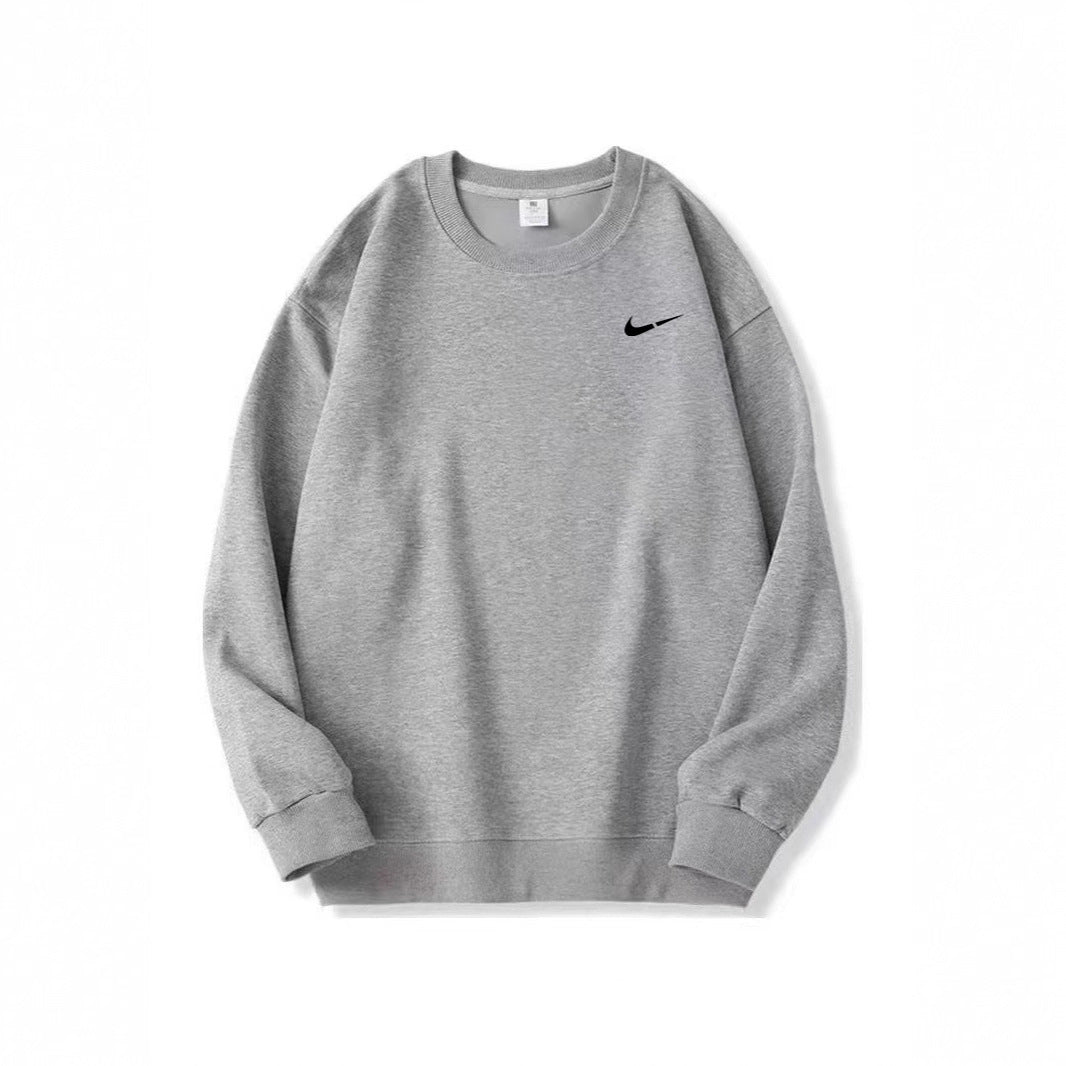Casual Crewneck Sweatshirt for Men and Women Pure Cotton Loose Fit Oversized Hoodie Autumn/Winter Style