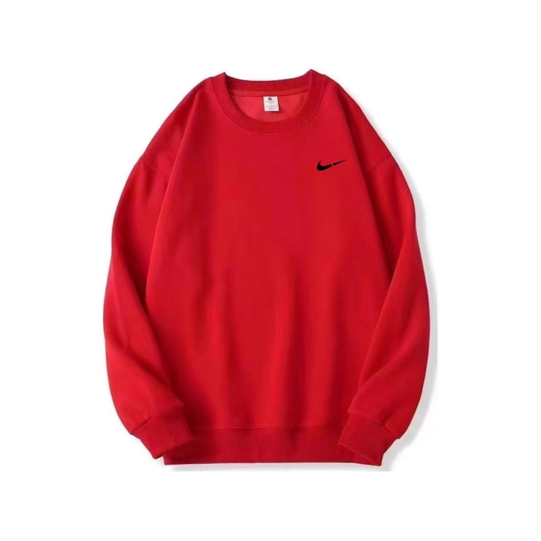 Casual Crewneck Sweatshirt for Men and Women Pure Cotton Loose Fit Oversized Hoodie Autumn/Winter Style