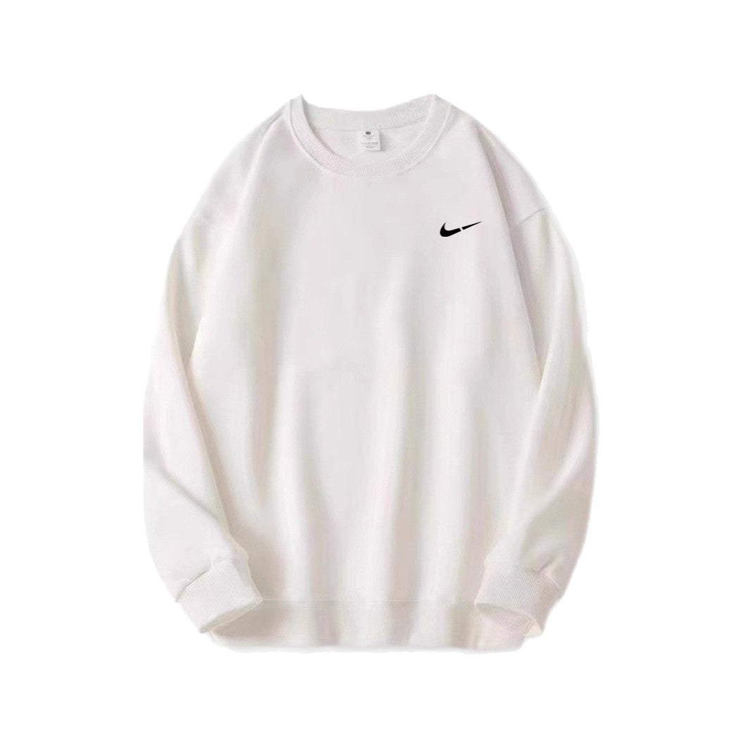 Casual Crewneck Sweatshirt for Men and Women Pure Cotton Loose Fit Oversized Hoodie Autumn/Winter Style
