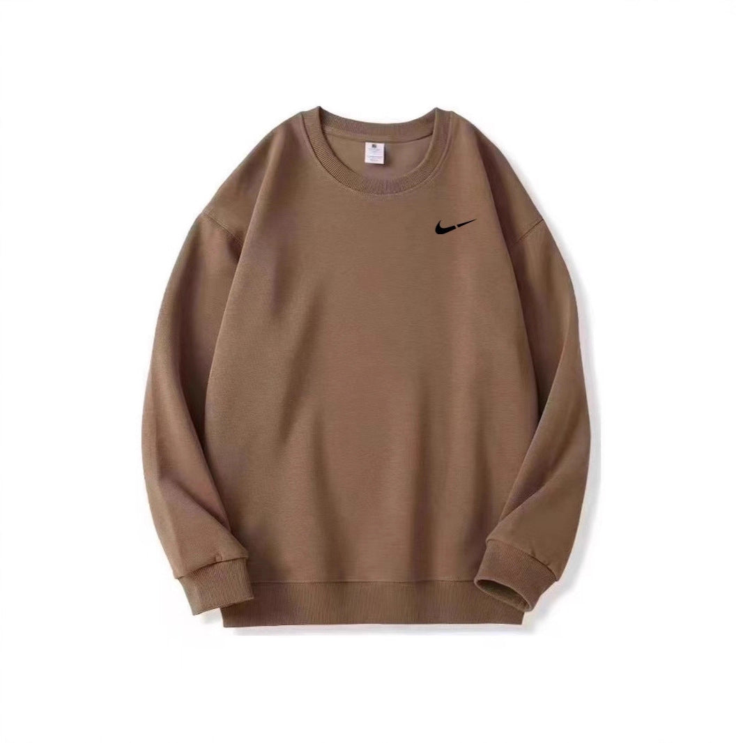 Casual Crewneck Sweatshirt for Men and Women Pure Cotton Loose Fit Oversized Hoodie Autumn/Winter Style